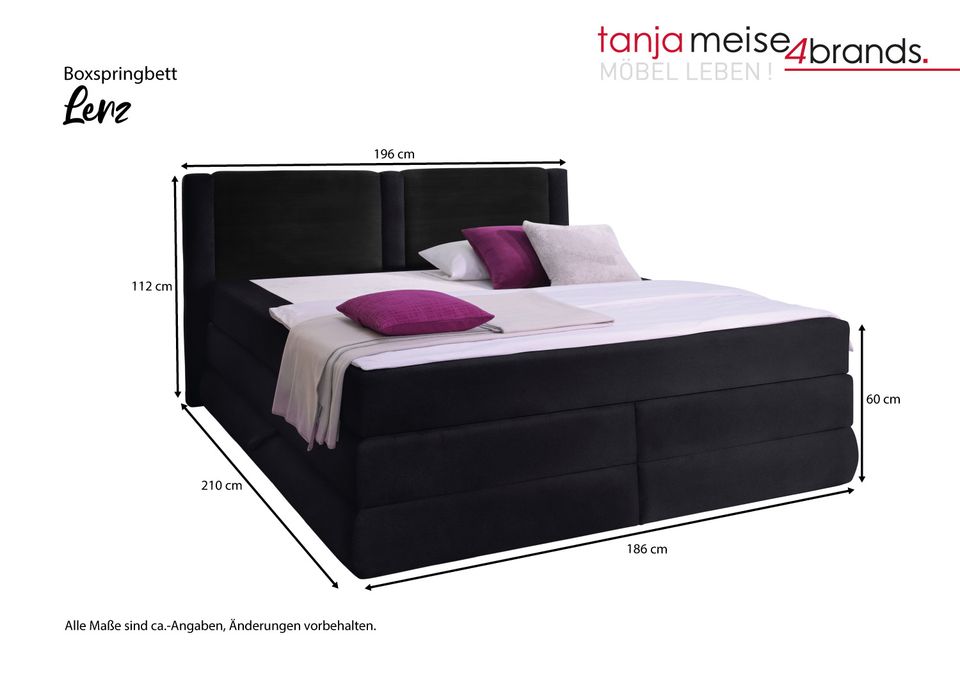 Boxspringbett Lenz 180/200 cm zum Sonderpreis in Löhne