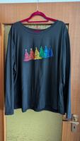 Weihnachts shirt, mit Print, Shein 4XL, schwarz Niedersachsen - Duderstadt Vorschau