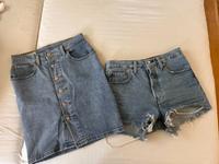 Jeansrock vintage Shorts Levi’s Calvin Klein 26 27 Hessen - Kassel Vorschau