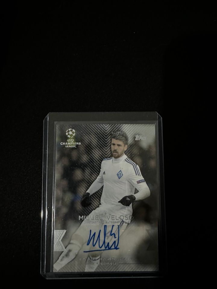 Topps Champions League Miguel Veloso Auto in Sprendlingen