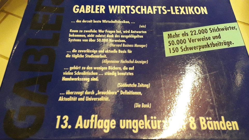 Gabler Wirtschaftslexikon Taschenbuchausgabe Wirtschaft BWL Recht in Berlin