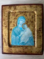 Alte Ikone, Maria Muttergottes mit Jesuskind / byzantinisch? Nordrhein-Westfalen - Much Vorschau