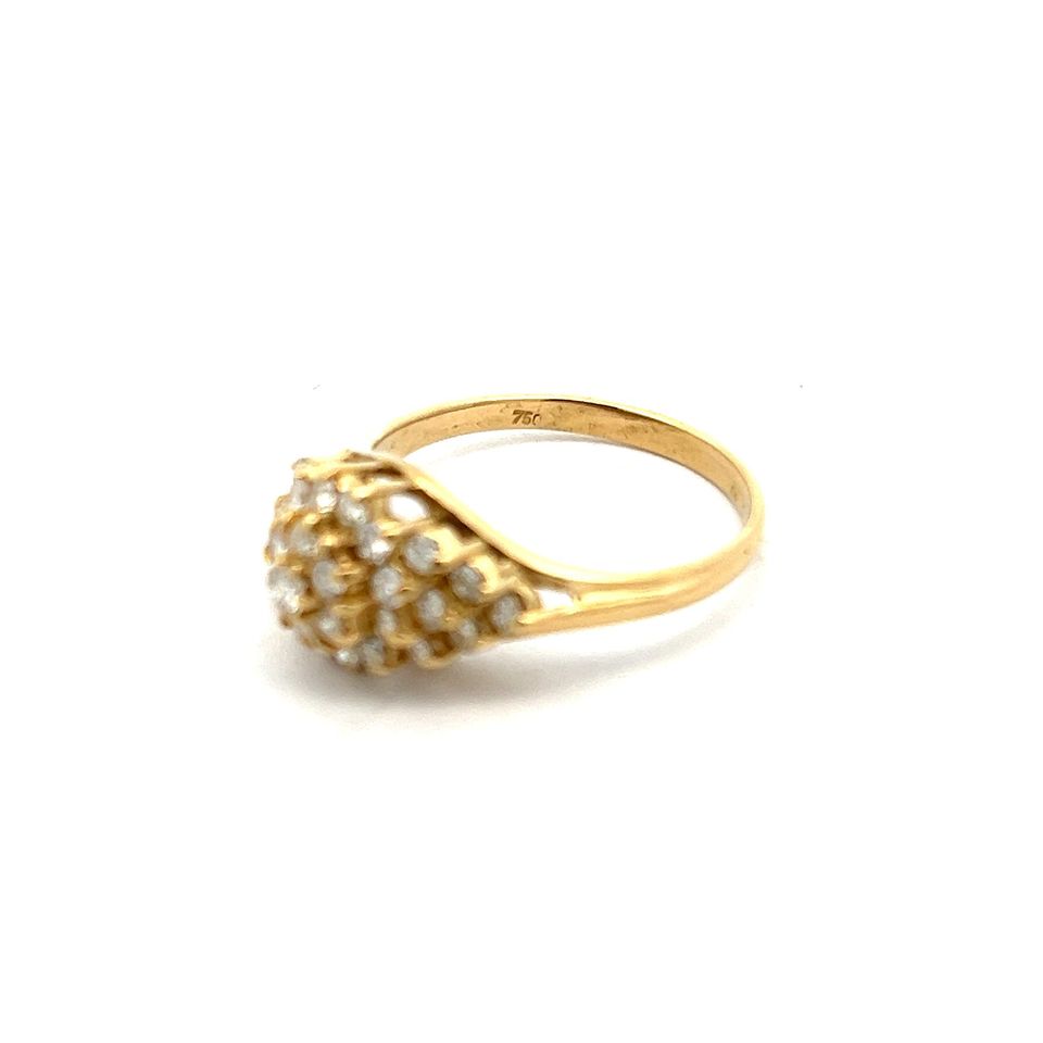 14 kt Gold Damen Ring mit 1 ct Diamanten - Gr 56 EU in Leimen