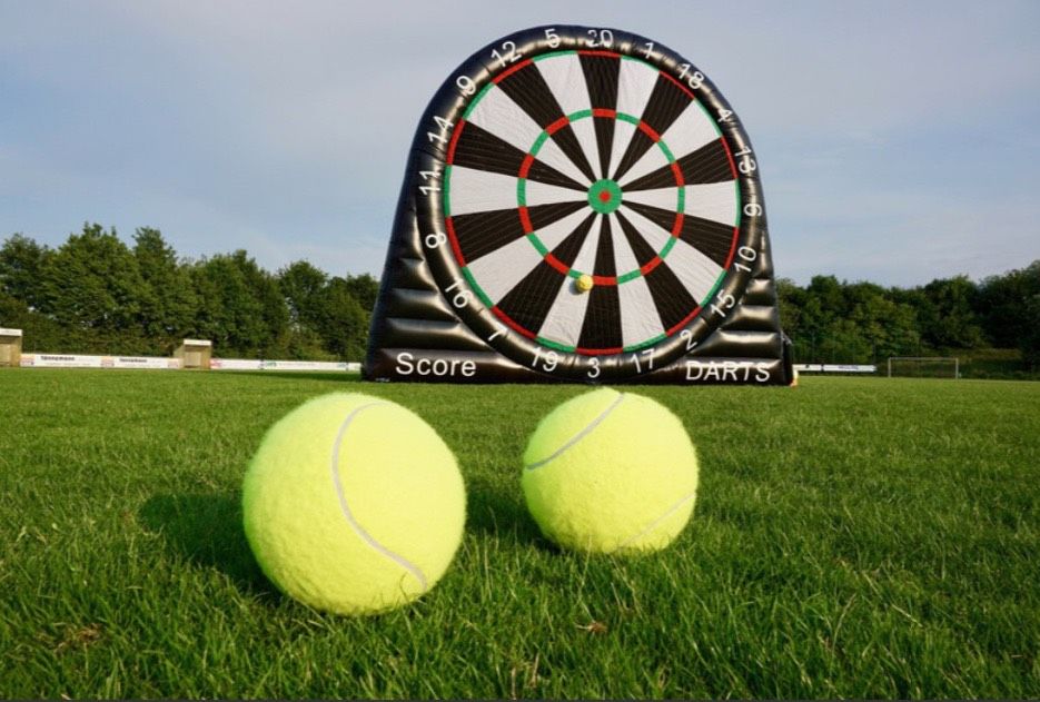 Verleih Fußball Darts XXL Dartscheibe & andere aufblasbare Module in Billerbeck