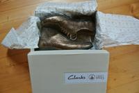 Schuhe Budapester Clarks Hamble Oak gold metallic bronze Leder 40 Niedersachsen - Syke Vorschau