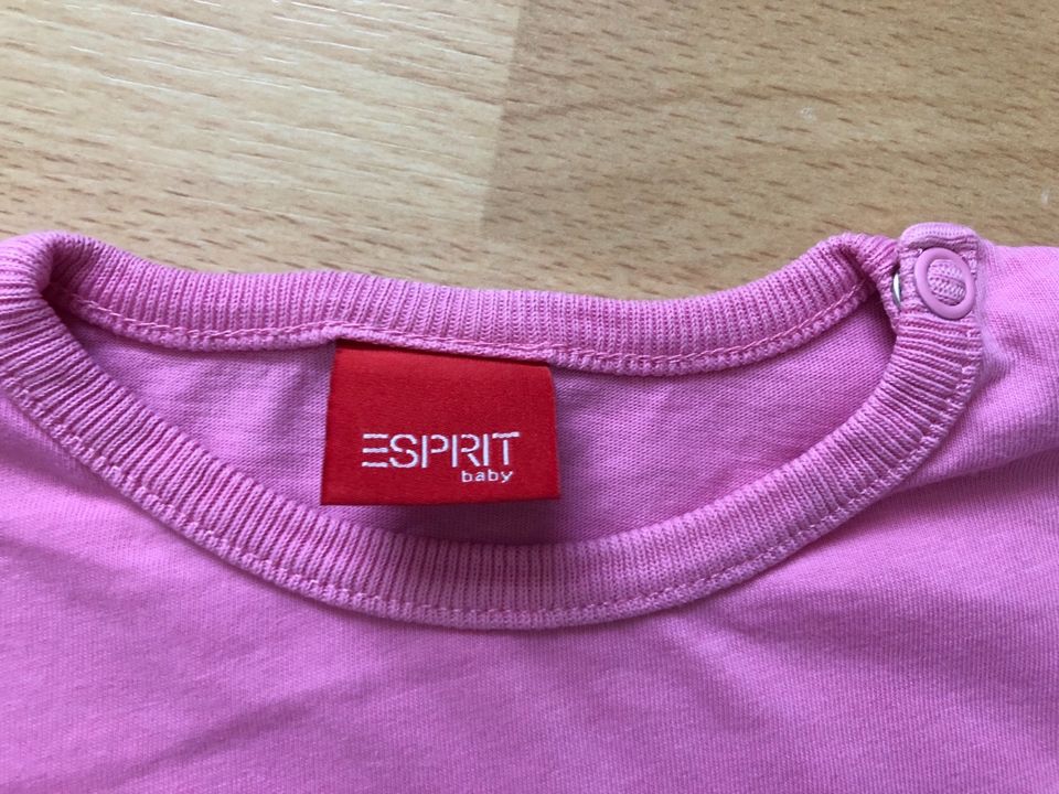 Langarmshirt pink Gesicht Topolino rosa Blumen Esprit 86 in Merzig