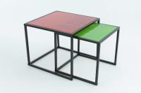 Beistelltisch 2er Set - Tischplatten aus farbigem Glas Nordrhein-Westfalen - Löhne Vorschau