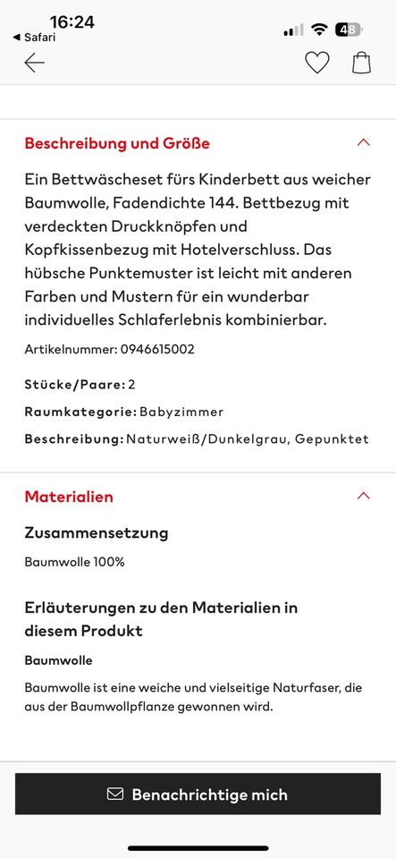 H&M Bettwäsche Kinderbett und Julius Zöllner spannbettlaken neu in Hamburg