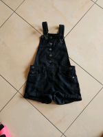 Latzhose schwarz Mädchen H&M Gr 140 Denim Jeans Shorts Bayern - Gräfendorf Vorschau