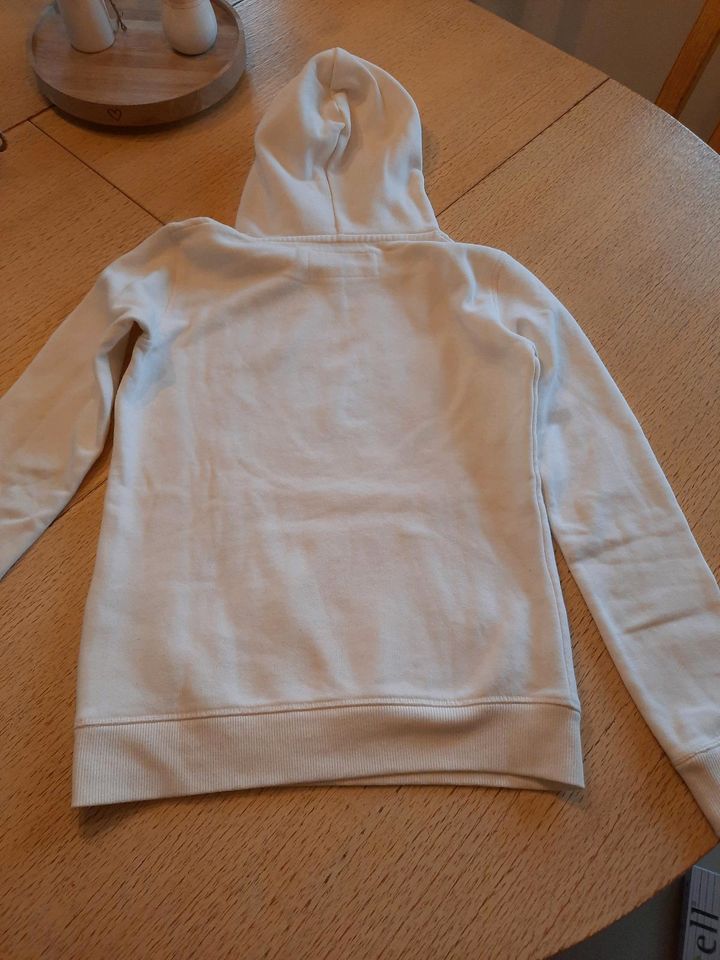 Kapuzenpullover Tom Tailor in weiß/offwhite in Pottum