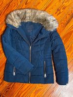 Winterjacke Gr. 140 | Dunkelbau mit Fellkragen Rheinland-Pfalz - Alzey Vorschau