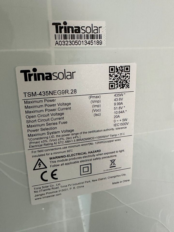 TSM-435NEG9R.28 Trina Solar PV-Modul in Stadthagen