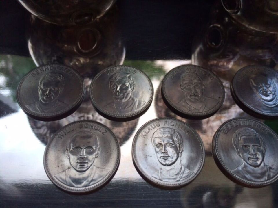 Shell Sammlermünzen 7 Stück Fussball-Weltmeisterschaft Mexico70 in Forchheim