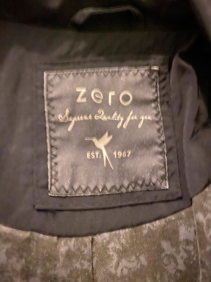 *ZERO* Übergangsjacke schwarz Gr. 38 mit Gürtel in Trier