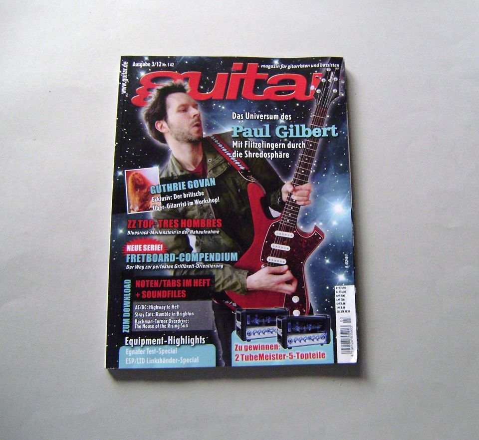 Guitar Magazin Heft 3/12 und 4/12 - Musik Tony Iommi Paul Gilbert in Hamburg