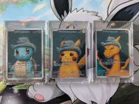 Pokemon TCG: Glurak + Pikachu + Schiggy in Magnet Cardholder Niedersachsen - Springe Vorschau
