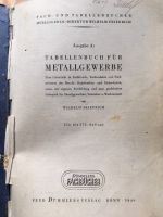 Wilhelm Friedrich: Tabellenbuch für Metallgewerbe, 1949 Rheinland-Pfalz - Westerburg Vorschau