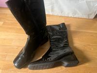 Schwarze Stiefel aus Lackleder, München - Hadern Vorschau