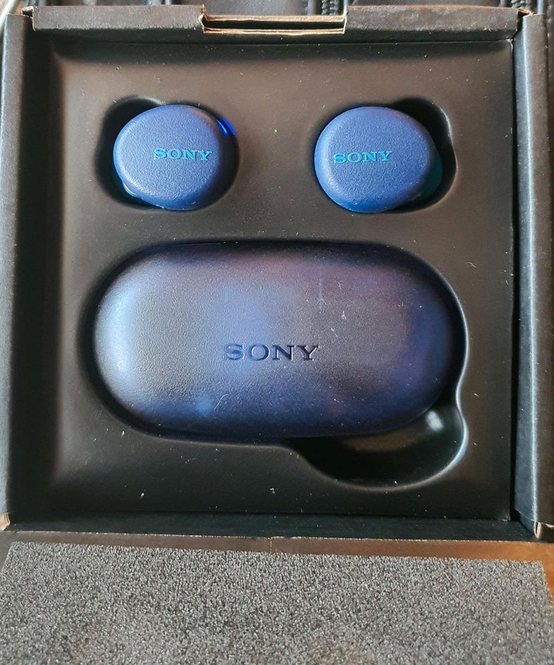 Sony WF-XB700 Bluetooth-Kopfhörer blau OVP in Kiel