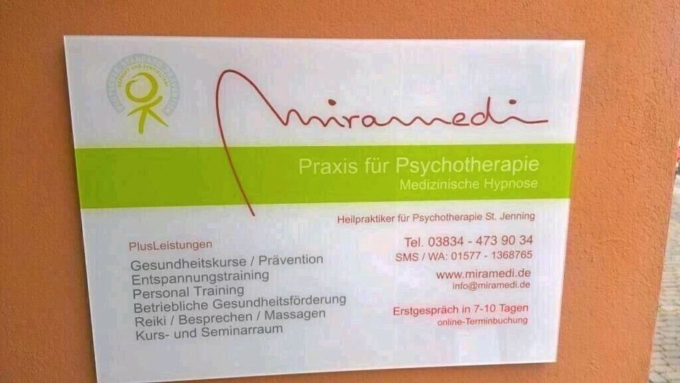 5-8 Termine: Angst, Panik, Schlafen ... Hypnose & Psychotherapie in Greifswald