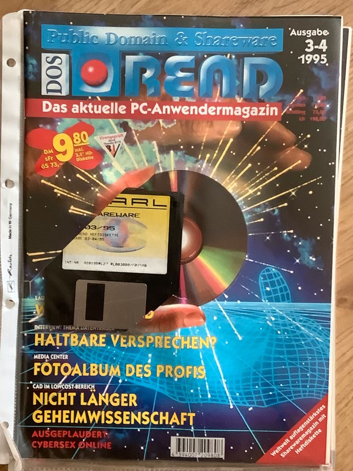 "Antike" Computerliteratur DOS-Trend teilw. mit Disketten in Berlin