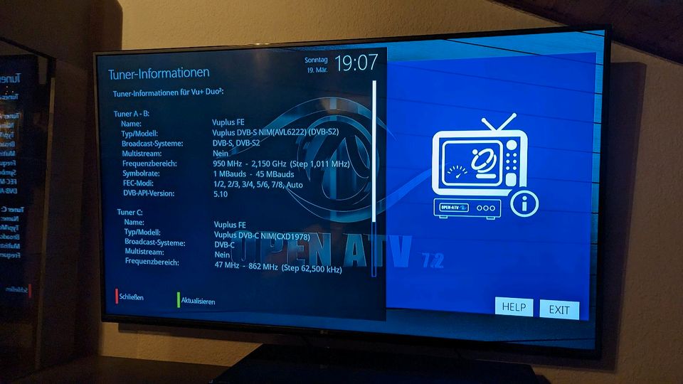 VU+ Duo2 Linux HDTV Receiver mit Wechseltuner 1TB HDD in Lenggries