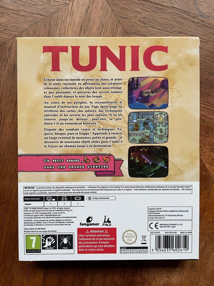 Tunic für Nintendo Switch komplett + Zusatzmaterial (Französisch) in Aachen