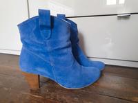Stiefeletten Blau Cowboy Gr.40 Pier One Veloursleder Bonn - Graurheindorf Vorschau