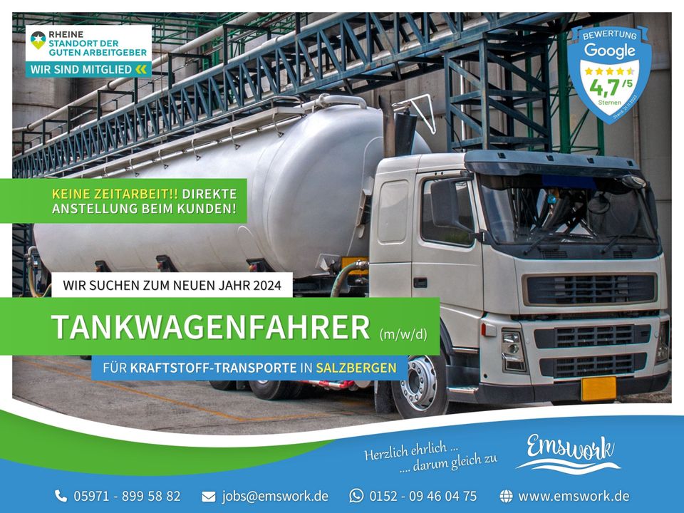 Tankwagenfahrer (m/w/d) in Salzbergen in Salzbergen