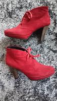 Paul Green Damen Stiefeletten Wildleder rot Gr. 39 Nordrhein-Westfalen - Schlangen Vorschau