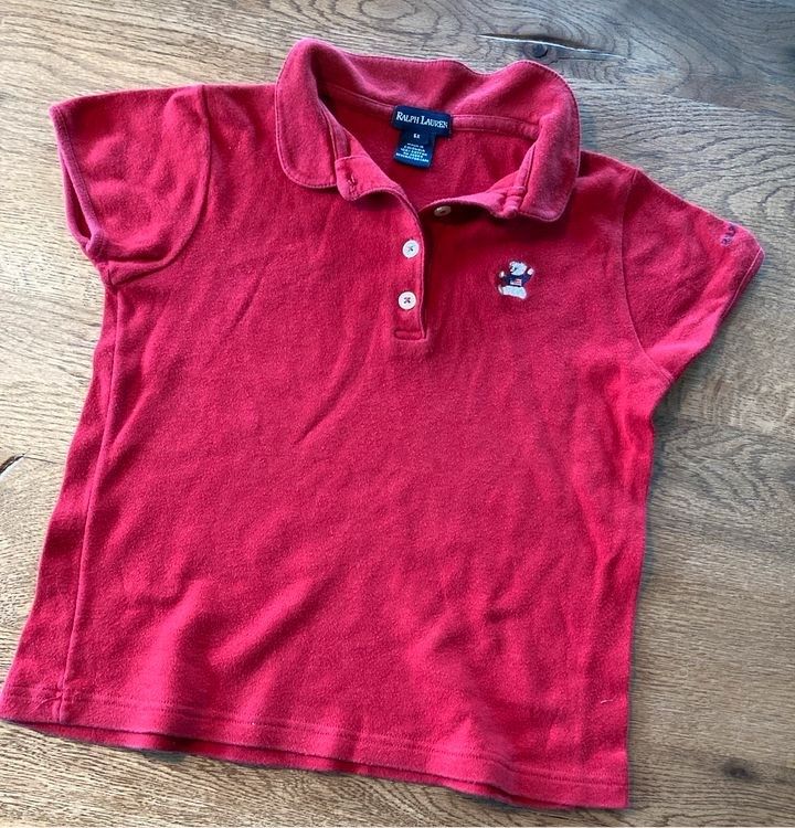 Ralph Lauren Poloshirt Polo Shirt Gr. 104 110 rot in Rellingen