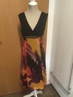 Heine Damen Sommerkleid 36 schwarz/orange/rot - Neuwertig Bayern - Stöttwang Vorschau
