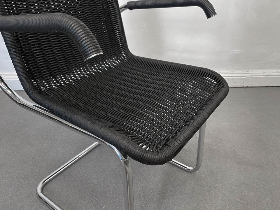 2 Tecta D41 Korb Geflecht Schwarz Stuhl Chair Bauhaus Design in Berlin