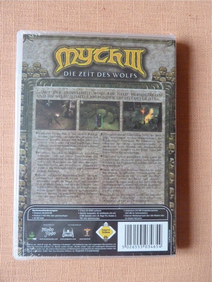 PC-Spiel-Myth III-Die Zeit des Wolfes-Game-eingeschweißt-OVP in Eckernförde