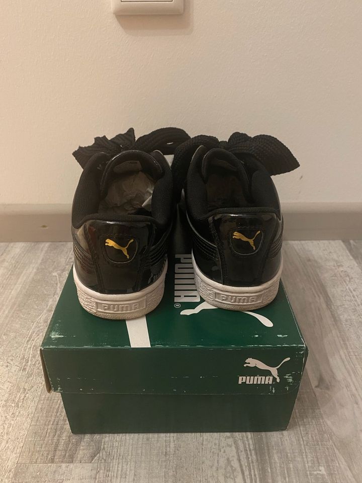 Puma Basket in Schwarz/Lack - Gr. 38 in Langenhagen