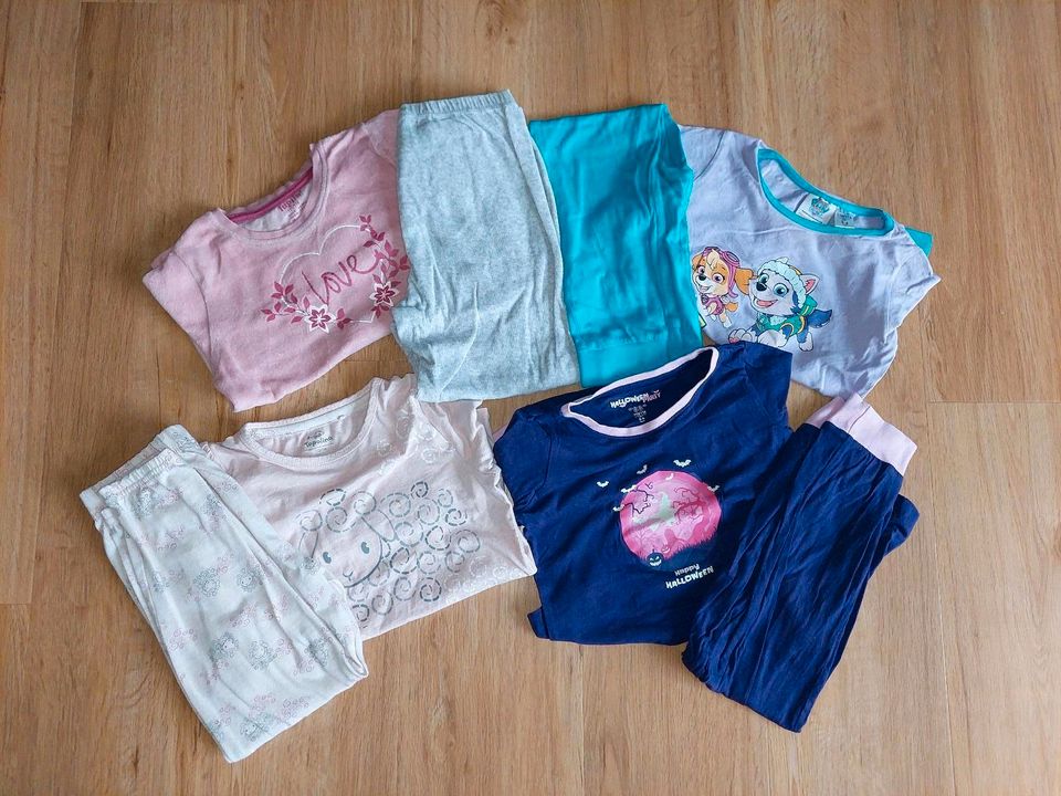 4 Schlafanzüge Set Pyjama lang 110 116 Mädchen Paw Patrol Frottee in Greifswald