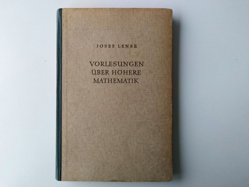 Josef Lense, Vorlesungen über höhere Mathematik in München