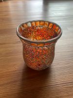 Mosaik Teelicht Glas für Kerzen orange Baden-Württemberg - Althütte Vorschau