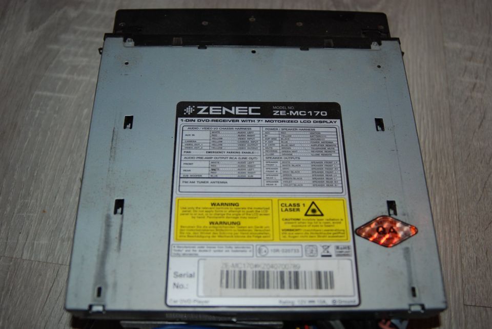 ZENEC MC 170 DVD Player, Auto Radio, TV in Frankenberg (Eder)