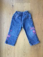 Jeans, Schlupfhose, Hose mit Blumen / Größe 80 Bayern - Dießen Vorschau