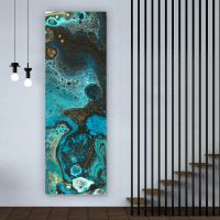 Leinwandbild Fluid Art Smaragd 50 x 150 cm Panorama Hoch Baden-Württemberg - Bisingen Vorschau