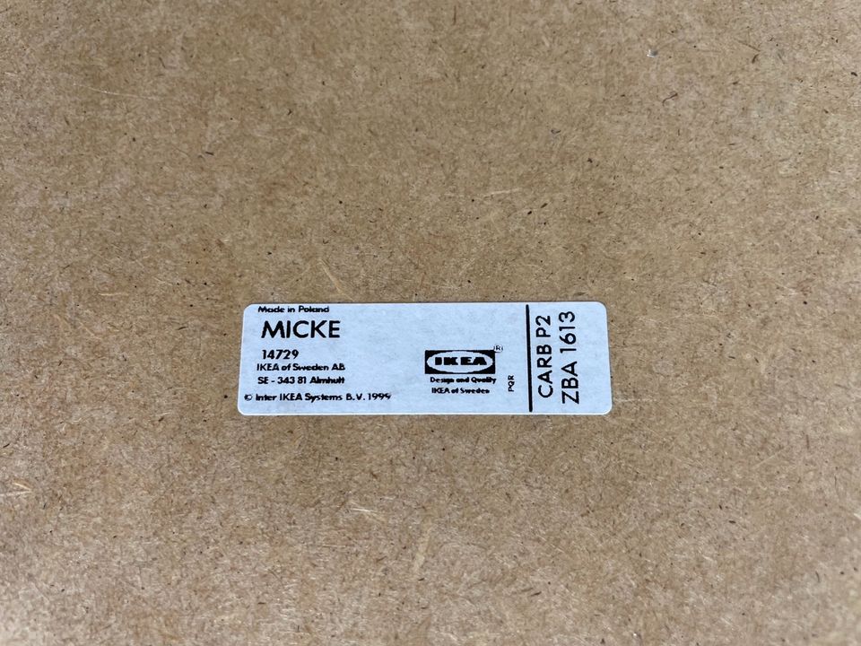 Ikea Schreibtisch schwarz Micke in Bonn