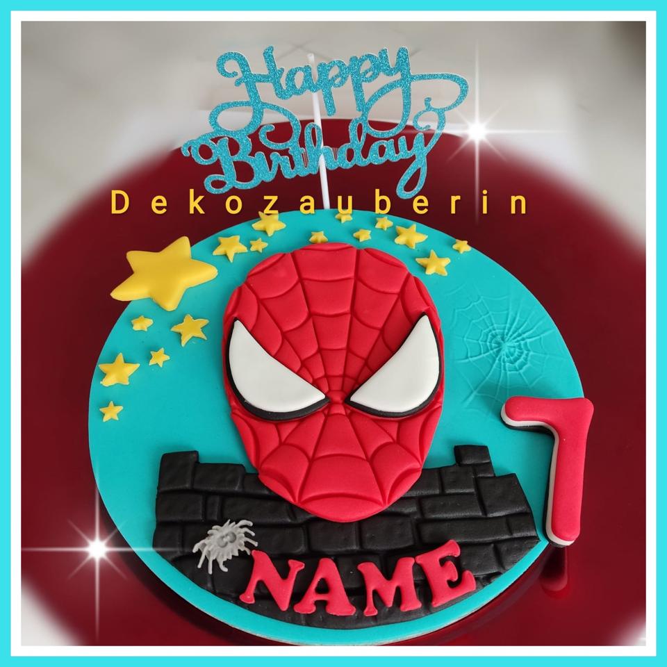 Deko Superhelden Batman Spider-Man Superhero Tortendeko Fondant in Waldsolms