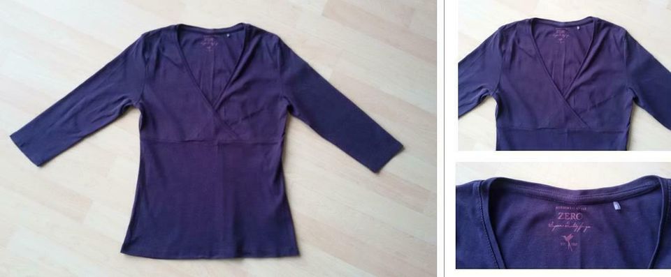 WIE NEU* ZERO Shirt Pullover Top lila violett Damen M L 40 42 in Zell am Main