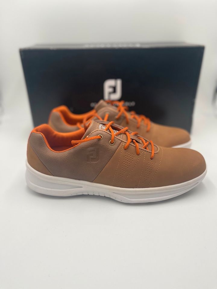 FootJoy Golfschuhe Herren Braun/Orange EU 39,5 / US 7 Ungetragen in Köln