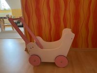 Puppenwagen weiß/rosa aus Holz Thüringen - Seitenroda Vorschau