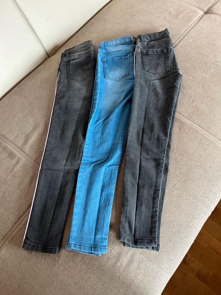 Mädchen Jeans Skinny 140 3 Stück in Hahnbach