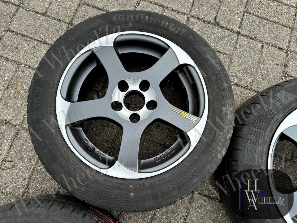 DOTZ Alufelgen poliert 15 Zoll Sommerräder 5x100➡️ 195/55 R15 CONTINENTAL Sommerreifen Sommer Reifen Felgen➡️ VW POLO 6R 9N FOX AUDI A1 SEAT IBIZA 6J 6L TOLEDO NH SKODA FABIA 5J ROOMSTER PRAKTIK RAPID in Bünde