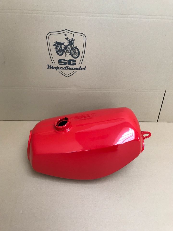 Simson S51 S51B + S51E Enduro Tankset Tank Seitendeckel Kaminrot in Calbe (Saale)