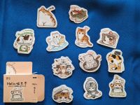 Sticker – bunte Katzen Bayern - Erding Vorschau